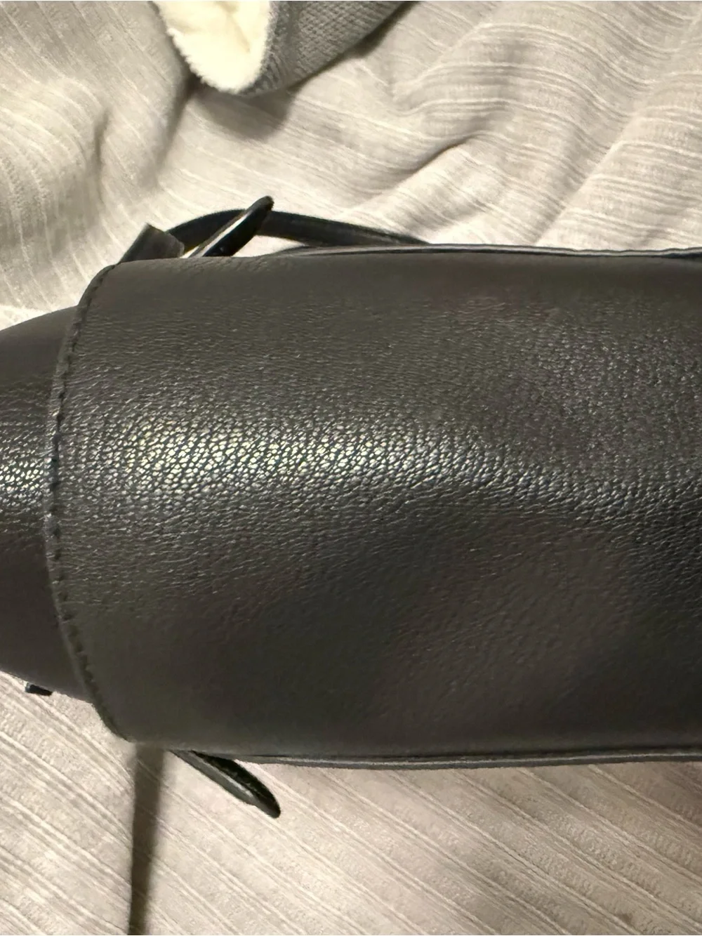 Michael Kors Black MK Signature Tote with Gold-Tone Charm